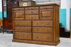 極美品 葉山ガーデン 花柄 ミドルチェスト オーク材 レリーフ 手作家具 i4※ 極美品 葉山ガ デン 花柄 ミドルチェスト オ ク材 レリ フ 手