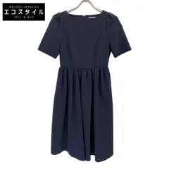 CELFORD セルフォード CWF0201025 ﾈｲﾋﾞｰ ﾌｨｯﾄｱﾝﾄﾞﾌﾚｱ 半袖ﾜﾝﾋﾟｰｽ 34