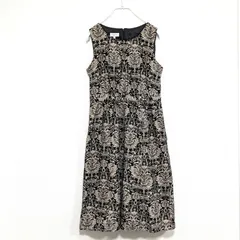 美シルエット◎ローラアシュレイ柄コーデュロイワンピ L /251114029