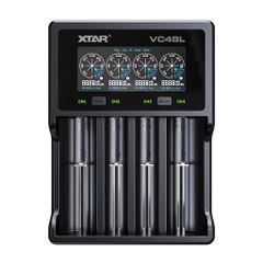 XTARVC4SL(VC4S18650急速電池充電器/QC3.0最大3Ax1/Type-C入力3.6V/3.7Vリチウムイオン電池10400~32650保護回路付21700電池対応1.2Vニッケル水素電池/ニカド電池対応