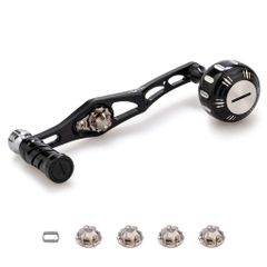 IXAハイパーオフセットカーボンハンドル80mm Abu/ダイワ用 パープル