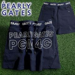 新品】パーリーゲイツ PGG ショートパンツ 紺×白 ゴルフ TEXBRID