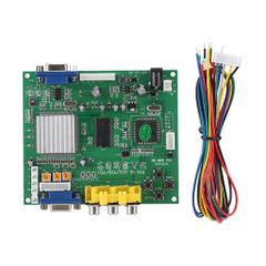 Arcade game RGB/CGA/EGA/YUV to VGA HD video converter board, supports all VGA monitors (CRT/LCD/PDP/PROJECT)