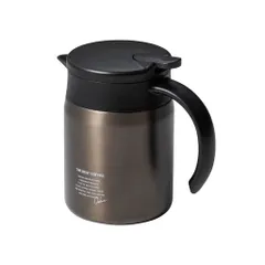 シービージャパン保温ポット600mlグラファイトグレー内面テフロン加工カフアコーヒー保温サーバーQAHWA