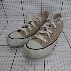 ◇ Θ コンバース Converse オールスター 1CL129 ベージュ系 ローカットスニーカー レディース 22.5cm E  【1510290009403】