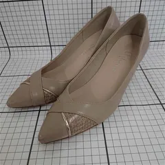 ◇ Θ アルテミス バイ ダイアナ Artemis by DIANA ベージュ系パンプス 24cm レディース E  【1510290009359】