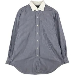 古着 ラルフローレン Ralph Lauren POLO by Ralph Lauren PHILIP ストライプ柄 クレリックシャツ メンズL相当/eaa606768