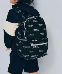 ヘビロテしたい総柄リュック p.premier P166016 ブラック