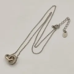 【美品】4℃　ヨンドシー　ハートリングネックレス　SILVER　シルバー925