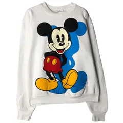 古着 90年代 MICKEY&CO MICKEY MOUSE ミッキーマウス 大判プリント キャラクタースウェットシャツ トレーナー メンズL相当/eaa606078