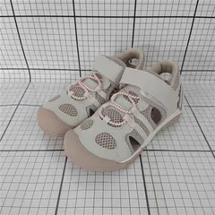 ◇ ⊂ 未使用 ムーンスター MoonStar キッズサンダル ベージュ系 19.0cm 子供用 E  【1510230011459】