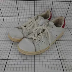 ◇ Θ アディダス adidas スタンスミス Stan Smith ホワイト系 レッド系 24.0cm レディース E  【1510240002287】