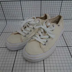 ◇ Θ バンズ VANS V3845 キャンバススニーカー ベージュ系 23cm レディース E  【1510290009168】
