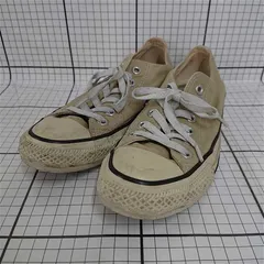 ◇ Θ コンバース Converse オールスター 1CL129 ローカットスニーカー ベージュ系 24cm レディース E  【1511060028006】