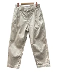 ワコマリア WACKO MARIA 24AW DOUBLE PLEATED CHINO TROUSERS ダブル タック チノ トラウザーズ ジップフライ パンツ GUILTY PARTIES クリーム 薄茶 無地 ベージュ Sサイズ 104MB-425のサムネイル
