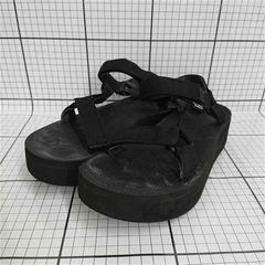 ◇ Θ テバ Teva フラットフォーム ユニバーサル ブラック系 サンダル レディース 24.0cm E 【1511060027955】