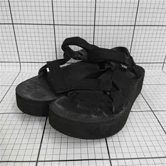 ◇ Θ テバ Teva フラットフォーム ユニバーサル ブラック系 サンダル レディース 24.0cm E  【1511060027955】