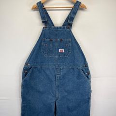美品 90s カーハート ハートタグ復刻 ヒッコリー オーバーオール W34