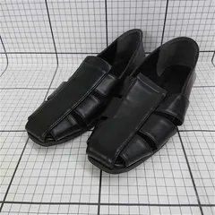 ◇ ⊂ メンズ メヌエ Menue 11378 レザーサンダル ブラック系 Mサイズ メンズ E  【1511120017841】