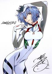 新世紀エヴァンゲリオン、レイ、 アスカ・ラングレー イラストカード