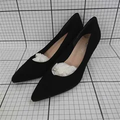 ◇ Θ マミアン mamian ポインテッドトゥ ブラック系 パンプス 23.0cm レディース E  【1511120012747】