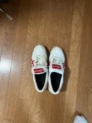 アシックス 白/レッド 野球シューズ