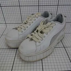 ◇ Θ プーマ PUMA 392104-01 プラットフォームスニーカー ホワイト系 レディース23.5 E  【1511120021237】