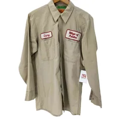 ユーズドフルギ USED古着 {{CCA}} USA製 企業パッチ ワーク長袖シャツ メンズ JPN：M 