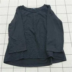 ◇ Θ イーストボーイ EASTBOY COMET レース切替長袖カットソー ネイビー系 レディース E  【1512020002333】