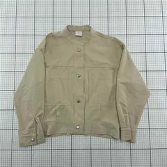 ◇ Θ チャオパニック CIAOPANIC ノーカラージャケット ベージュ系 レディース Fサイズ E  【1512020002081】