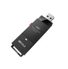 【新品未開封】バッファロー SSD 外付け 500GB 超小型 SSD-PUT500U3-B/N <7>