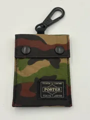 ■ポーター PORTER 吉田カバン 迷彩柄 マルチケース ポーチ ナスカン付 小物入れ