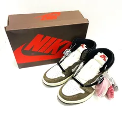 ★TRAVIS SCOTT × NIKE AIR JORDAN 1 HIGH OG TS SP CD4487-100 トラヴィススコット ナイキ エアジョーダン ハイ 26.5cm スニーカー ホワイト 部分スエード 箱付 未使用 経年保管品★006828