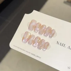 ネイルチップ　マグネットネイル　ニュアンス　春ネイル　ピンク系　春アート　大理石ネイル　１０枚セット　冬　バレンタイン　ホワイトデー　卒業式　春休み　旅行