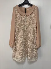 mysty woman オーガンジー　ワンピース　入学式　結婚式　お呼ばれ　パーティー　ワンピース