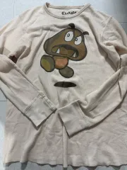 マリオ キャラクター Tシャツ 長袖Tシャツ ロングスリーブ 日本 ヴィンテージ