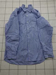 ◇ Θ ファーストハンド Firsthand ストライプシャツ ブルー系 Sサイズ メンズ E 【1512020006829】