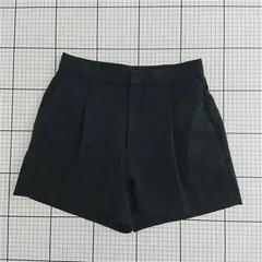 ◇ Θ スピックアンドスパン Spick & Span ウール混ショートパンツ ブラック系 レディース 36 E  【1512190000894】