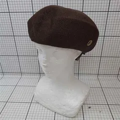 ◇ ⊇ シャポー ド オー Chapeau d'O ベレー帽 ブラウン系 57.5cm レディース E  【1512020028586】