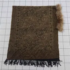 ◇ ⊇ スピックアンドスパン Spick and Span ペイズリー柄ストール フリンジ付き レディース E  【1512020026360】