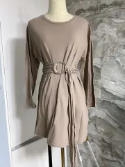 ベルトワンピース ニット オフショルダー ゲストルック キャバドレス パーティー衣装