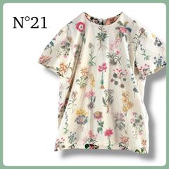 ヌメロベントゥーノ N°21 サテン ペプラム 異素材 ドッキング