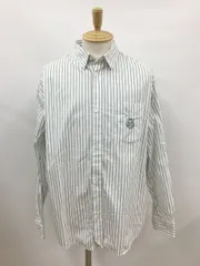 カーハート WIP ワークインプログレス Carhartt Work in Progress 長袖シャツ ボタンダウン M ストライプ 2512WS137