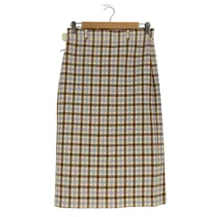 ザラ ZARA チェック柄 ロング スカート レディース  M