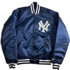 【80s】STARTER New York Yankees ナイロン スタジャン L ネイビー スターター 2000000021706