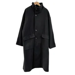 Z1717  CITEN シテン　スタンドカラーロングコート　ブラック　黒　レディース　フリーサイズ