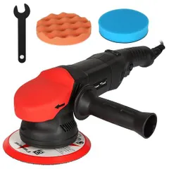 アルチザンツールポリッシャー電動ポリッシャーAT-CP01BKダブルアクション6段階調節コード式AC電源110V2200~6500min-1RPM恒定回転速度パッド径150mm(6インチ)車磨き床磨き油膜うろこ取り