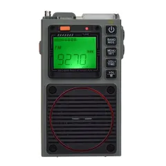 HanRongDa小型ラジオAPPリモコンFM/中波/短波/VHF/ワイドFM対応BluetoothスピーカーMicroSDカード対応充電式懐中電灯SOSアラームのサムネイル