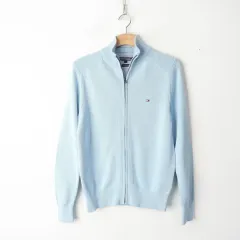90/Tommy Hilfiger コットン ジップアップ カーディガン