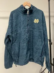 COLUMBIA 刺繍ロゴ フリースジャケット ネイビー XL US古着